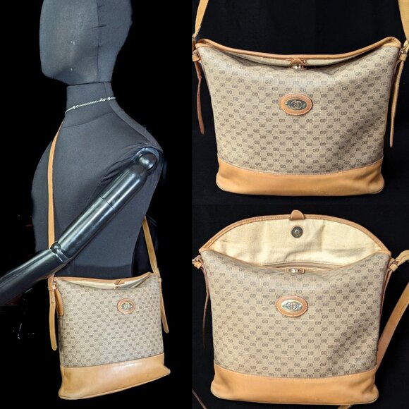 GUCCI MicroGG Vintage Bag + Pouch + Wallet + Etui + Coin Purse + Keyholder SET - Picture 3 of 16